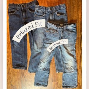 Cat & Jack Denim Boys Jeans- 3 Pairs- Size 5 **EUC**